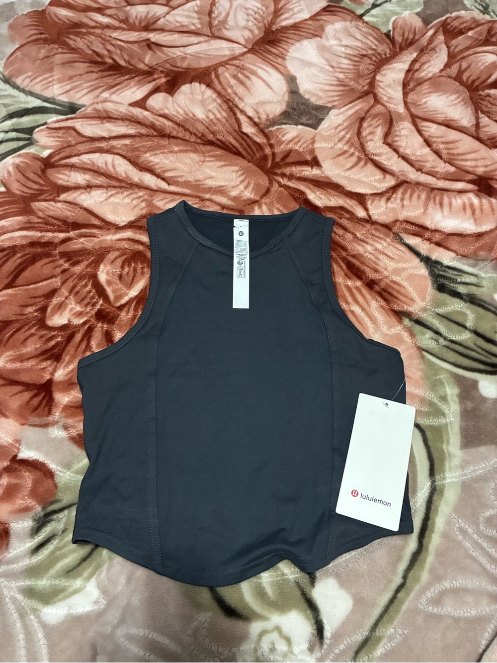 lululemon athletica Charcoal Gray Racerback Workout Tank